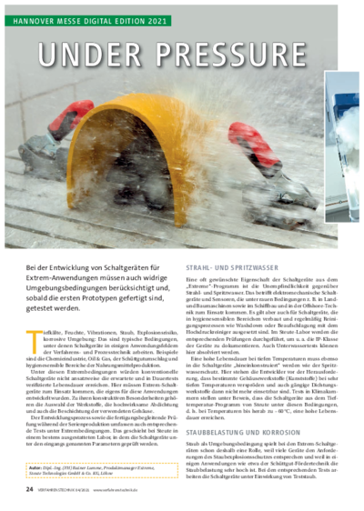 Under Pressure - Hanover Fair Digital Edition 2021