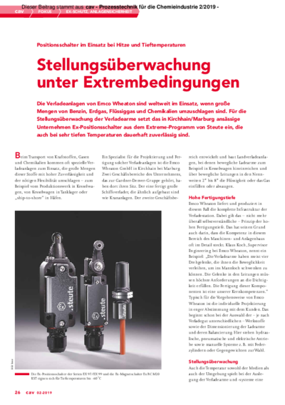  Position monitoring in Extreme environments