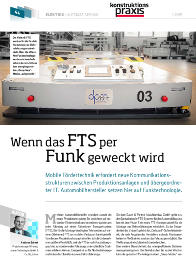Remote-control wake-up for AGV