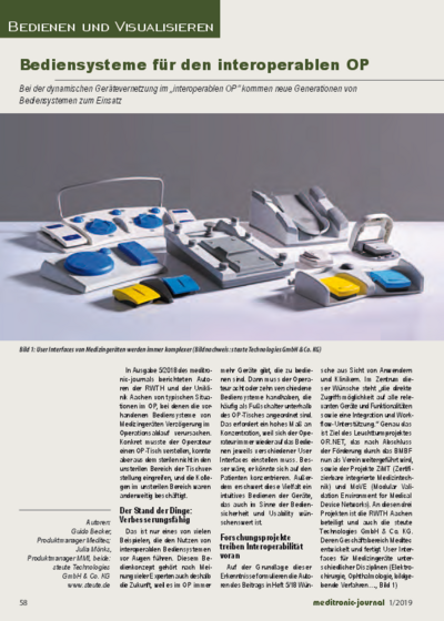  Interfaces for the interoperable OR